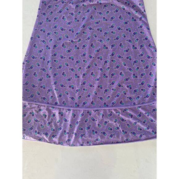 Y2K Victorias Secret Slip Dress Size M Purple Ditzy Floral Babydoll Fairy - Picture 5 of 12